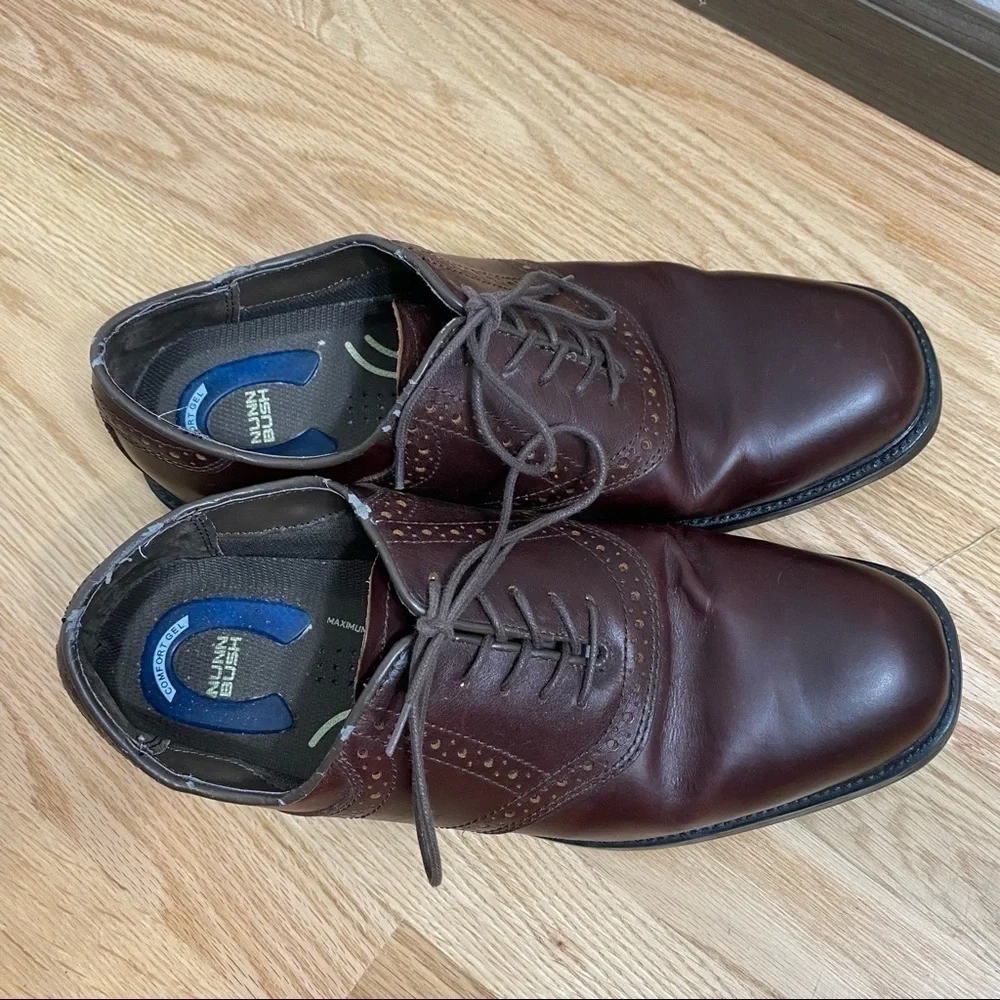 Nunn Bush Leather Oxford Brown Shoes Sz 11 Men’s
